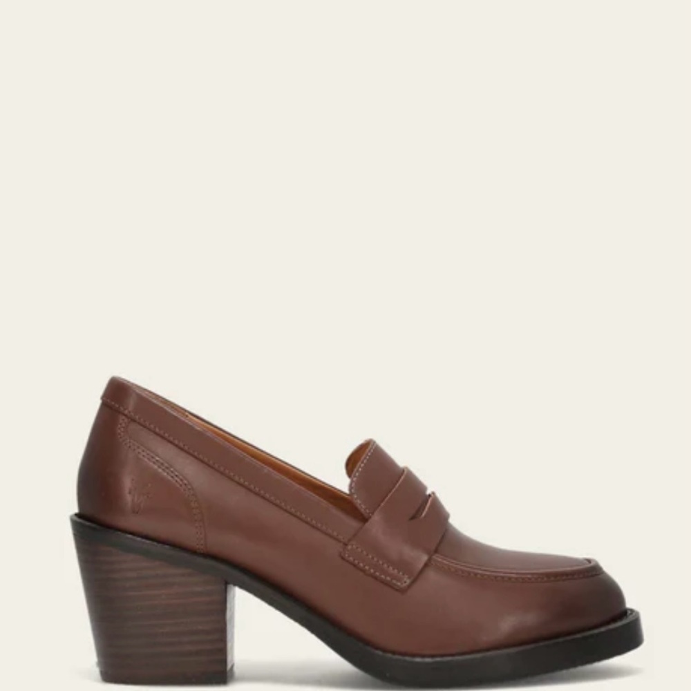 Brown Leather Women's Loafers